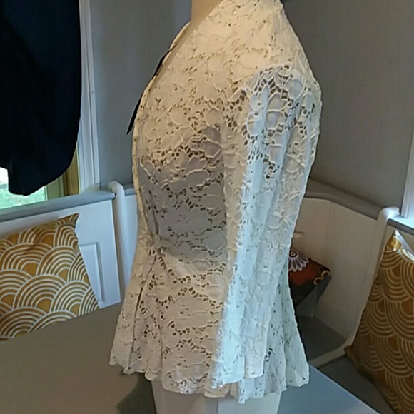 Eluana Kattan queen annes lace peplum blouse - Picture 4 of 8